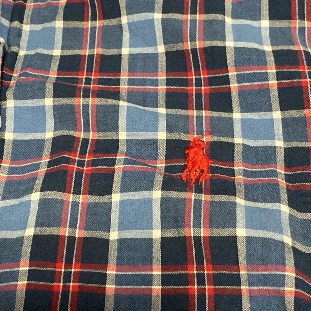 Ralph Lauren Navy and Red Checkered Shirt